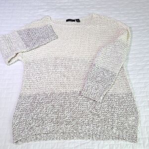 2 For $20 - Nordstrom - RDI Women's Cream and Gray Knit Sweater